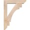 Ekena Millwork Merced Slat Smooth Bracket w/ Offset Brace, Douglas Fir, 5 1/2"W x 24"D x 32"H BKT0604X24X32MRC06SDF - alternate 3